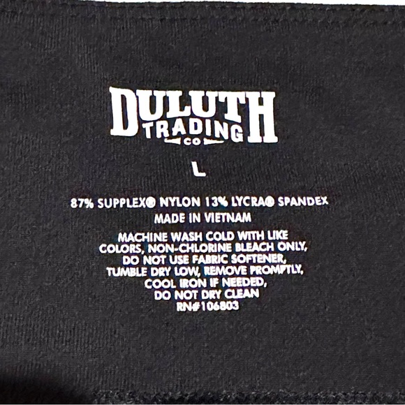 Duluth Trading Co Black Cropped Activewear Pants Women's L Large - Picture 2 of 7